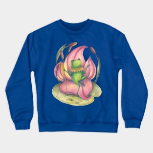 frog funny reeds Crewneck Sweatshirt